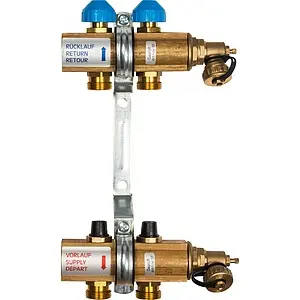 Группа коллекторная без расходомеров 2 отвода 1"в/в x ¾"ек Watts HKV 10004172 Группа коллекторная без расходомеров 2 отвода 1"в/в x ¾"ек Watts HKV 10004172, 1