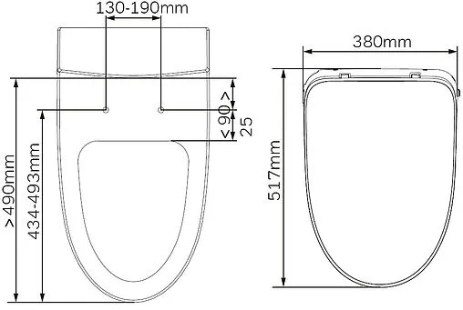 Электронная крышка-биде Am.Pm Func белый CCC8F7851WH