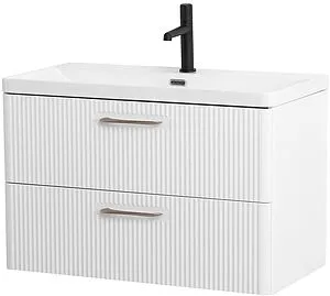 Тумба-умывальник подвесная BelBagno DUE 80 Bianco Lucido DUE-800-2C-SO-BL-P+BB-8076-3-80, 3