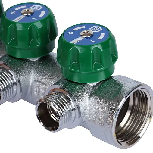 Коллектор регулирующий проходной 4 отвода 1&quot;в/н x ½&quot;к Stout SMB-6850-011204