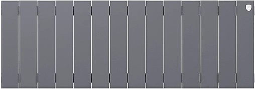Радиатор биметаллический 14 секции Royal Thermo PianoForte 300 Silver Satin RTPSS30014