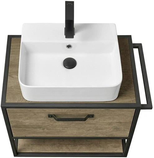 Тумба под умывальник подвесная Aquaton Лофт Фабрик 65 дуб кантри 1A242301LTDY0