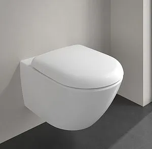 Унитаз подвесной безободковый Villeroy&Boch Antao CeramicPlus белый 4674T0R1, 3
