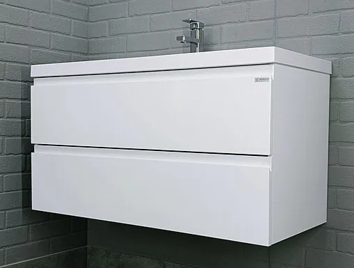 Тумба-умывальник подвесной Домино Graffo 100 белый DGr2403T+4670142930051