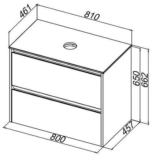 Столешница Allen Brau Activity 80 альба 1.34022.AL