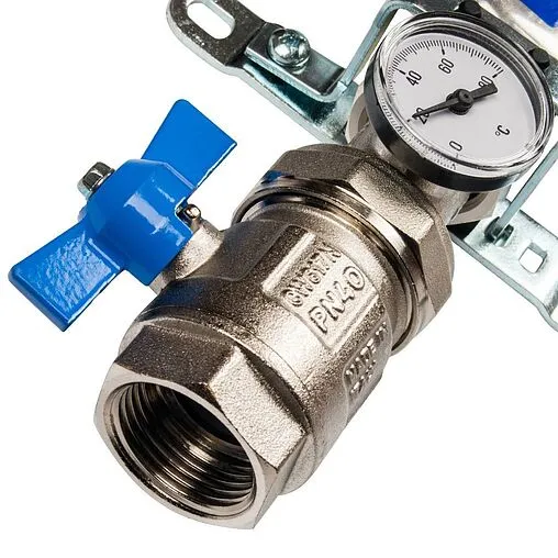 Группа коллекторная с расходомерами 2 отвода 1&quot;в/в x ¾&quot;ек Stout SMS 0907 000002