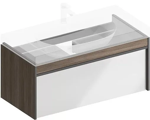 Тумба под умывальник подвесная Kerama Marazzi Modula 100 арабика MO.100.1+1\AR