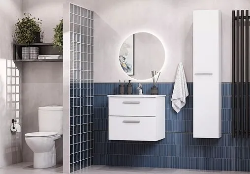 Шкаф-пенал подвесной Roca Victoria 30 белый A857564806