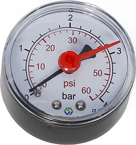 Манометр аксиальный MVI 50мм 4 бар ¼" AM.5004.03 Манометр аксиальный MVI 50мм 4 бар ¼" AM.5004.03, 1