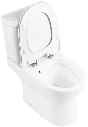 Унитаз-компакт безободковый BelBagno Steam белый BB130CPR+BB130T