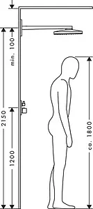 Лейка верхнего душа с настенным креплением Hansgrohe Rainmaker Select 460 1jet белое стекло/хром 24003400 Лейка верхнего душа с настенным креплением Hansgrohe Rainmaker Select 460 1jet белое стекло/хром 24003400, 4
