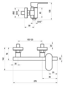 Смеситель для душа Ravak Chrome хром X070043 Смеситель для душа Ravak Chrome хром X070043, 2