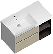 Тумба-умывальник подвесная Kerama Marazzi Cubo 90 лимо/ментс CUB.90Lh\LIM+CU.wb.90lh