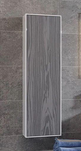 Шкаф-пенал подвесной Aqwella Genesis 35 миллениум серый/белый GEN0535MG