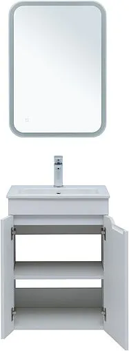 Тумба-умывальник Aquanet Практика 50 белый матовый 00330451+44050