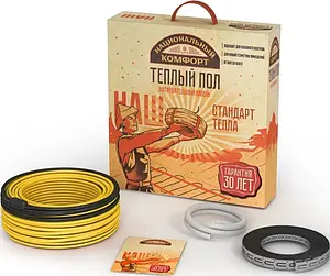 Теплый пол (нагревательный кабель) Национальный комфорт БНК 900Вт 5,0 - 6,0м² 2206216 Теплый пол (нагревательный кабель) Национальный комфорт БНК 900Вт 5,0 - 6,0м² 2206216, 1