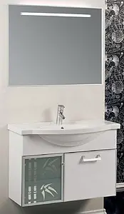 Тумба-умывальник подвесная Aquaton Сайгон 85 белый 1A1057K0SA010, 4