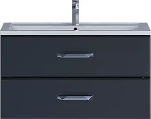 Тумба-умывальник подвесная Uperwood Foster 90 чёрный матовый 291020537, 1