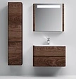 Тумба-умывальник подвесная Am.Pm Sensation 80 орех M30FHX0802NF+M30WPC0801WG
