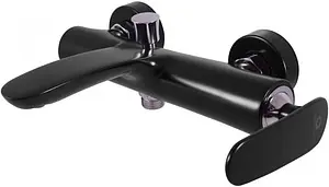 Смеситель для ванны Rav Slezak Tigris чёрный матовый/хром TG154.5CMATC, 1