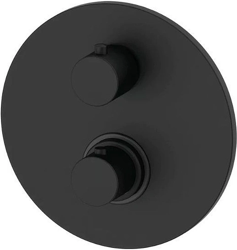 Термостат для 3 потребителей Paffoni Light матовый черный LIQ019NO