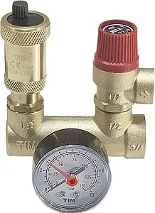 Группа безопасности расширительного бака до 50 кВт 1&quot; 3 бар TIM JH1026-3, 1