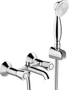 Смеситель для ванны Bravat Duo хром F6133186CP-B-RUS, 1