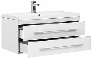 Тумба-умывальник подвесная Aquanet Верона 90 белый 00172335+00158756 Тумба-умывальник подвесная Aquanet Верона 90 белый 00172335+00158756, 4