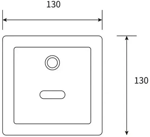 Автоматическое устройство смыва для писсуара beWash Photocell нержавеющая сталь BWAM0UR302