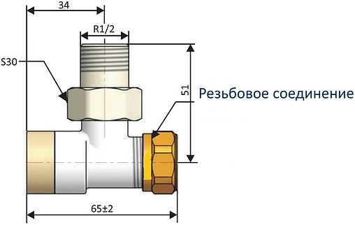 Комплект вентилей регулирующих угловых ½" в/н Schlosser Elegant белый 604200101