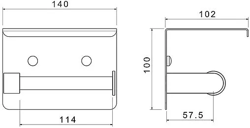 Держатель туалетной бумаги Aquatek Европа хром AQ4939CR