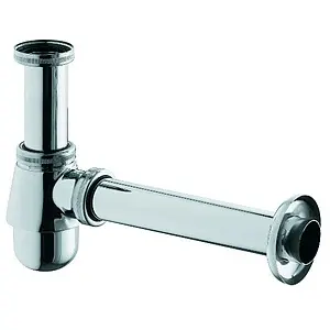 Сифон бутылочный для раковины Kludi хром 1032105-00 Сифон бутылочный для раковины Kludi хром 1032105-00, 1