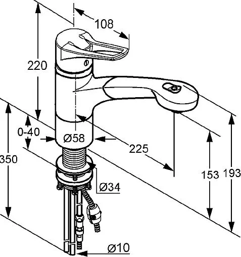 Смеситель для кухни с выдвижным изливом Kludi MX хром 399410562 Смеситель для кухни с выдвижным изливом Kludi MX хром 399410562