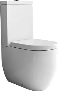 Унитаз-компакт Kerasan Flo белый 311701+318101 Унитаз-компакт Kerasan Flo белый 311701+318101, 1
