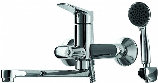 Комплект для ванны 2 в 1 Bravat Eco хром F00414C