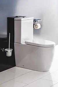 Унитаз-компакт безободковый BelBagno Marino белый BB105CPR+BB105T Унитаз-компакт безободковый BelBagno Marino белый BB105CPR+BB105T, 3