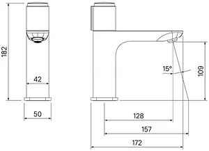 Смеситель для раковины IDDIS Slide белый матовый SLIWTBTi01, 2