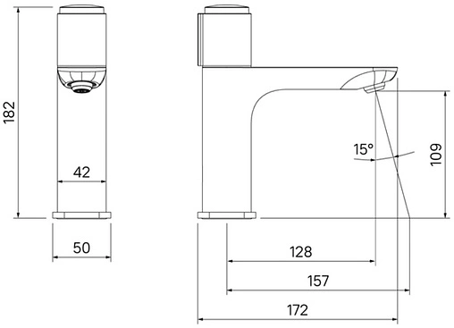 Смеситель для раковины IDDIS Slide белый матовый SLIWTBTi01