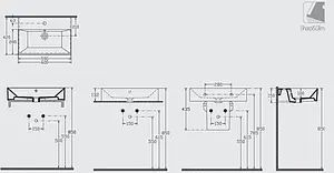 Раковина ISVEA SistemaZ Frame 60 белый 10SF50060SV, 2