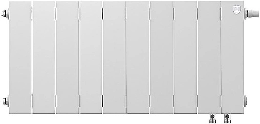 Радиатор биметаллический 10 секций нижнее правое подключение Royal Thermo PianoForte VD 300 Bianco Traffico RTPBTVDR30010
