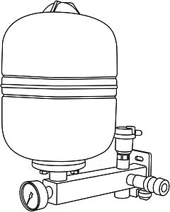 Корпус группы безопасности расширительного бака до 50 кВт ¾&quot; Uni-Fitt 255A3200, 4