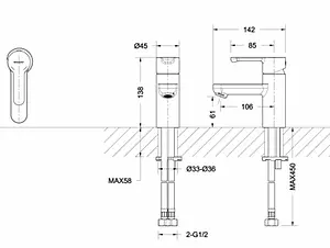 Комплект для ванны 3 в 1 Bravat Stream хром F00310C Комплект для ванны 3 в 1 Bravat Stream хром F00310C, 5