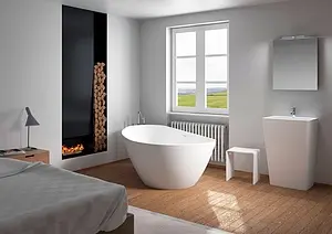 Ванна отдельностоящая из искусственного камня Riho Granada 190x90 L белый B122001105, 5