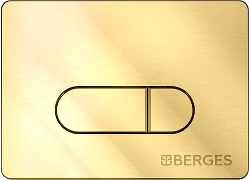 Клавиша смыва для унитаза BERGES Novum D9 040039 золото