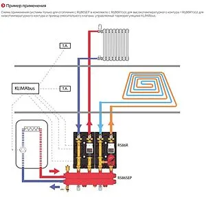 Насосный модуль с 3-х ходовым смесительным клапаном 1½&quot;н х 1&quot;в Giacomini R586RY112 без насоса, 4
