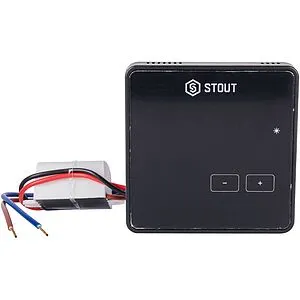 Беспроводной комнатный терморегулятор Stout R-8z черный STE-0101-008004, 4