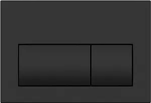 Клавиша смыва для унитаза Cersanit Presto 63528 черный матовый Клавиша смыва для унитаза Cersanit Presto 63528 черный матовый, 1