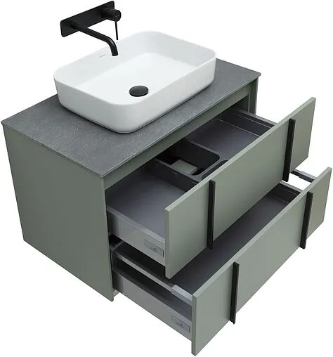 Тумба-умывальник подвесная Allen Brau Reality 80 олива 1.32005.CGM+