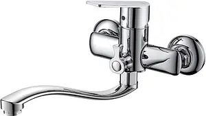 Смеситель для ванны с длинным изливом D&K Rhein Lessing хром DA1323341 Смеситель для ванны с длинным изливом D&K Rhein Lessing хром DA1323341, 1