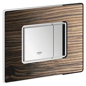 Клавиша смыва для унитаза Grohe Skate Cosmopolitan Wood 38849HR0 кнопки/хром глянцевый, рамка/макассар Клавиша смыва для унитаза Grohe Skate Cosmopolitan Wood 38849HR0 кнопки/хром глянцевый, рамка/макассар, 3